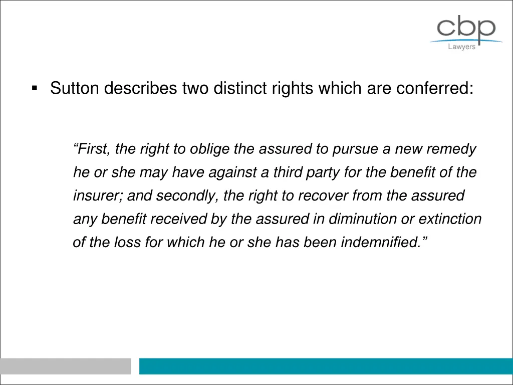 sutton describes two distinct rights which