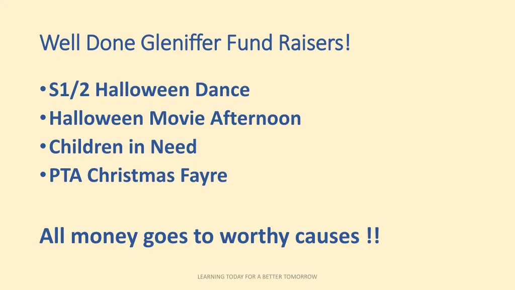 well done gleniffer fund raisers well done