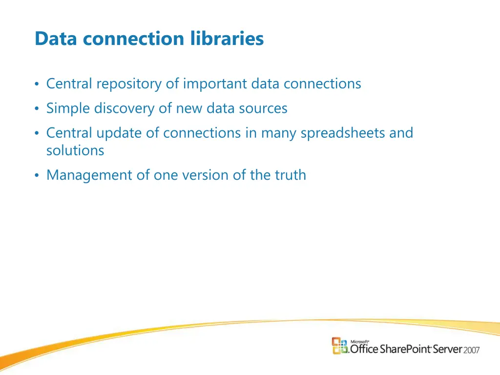 data connection libraries