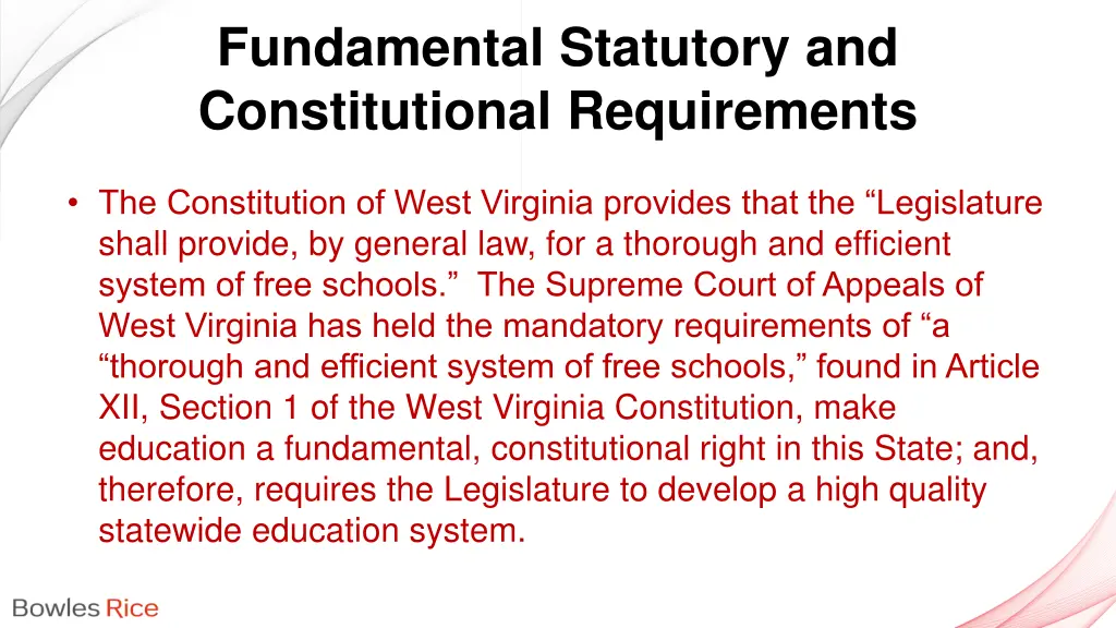 fundamental statutory and constitutional