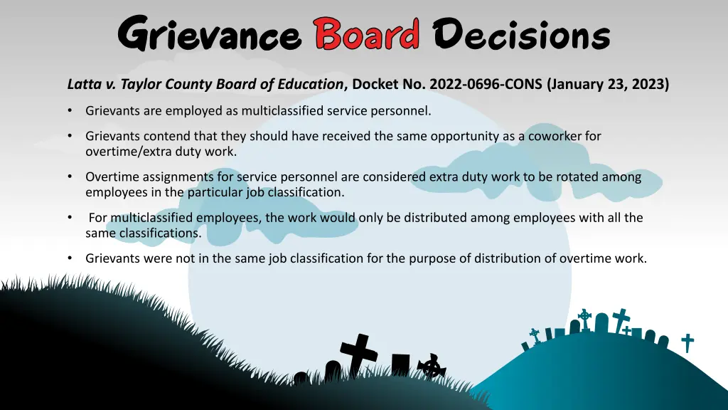 grievance board decisions 1