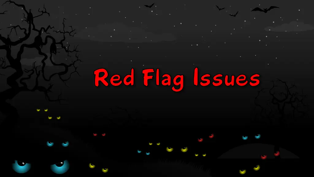 red flag issues