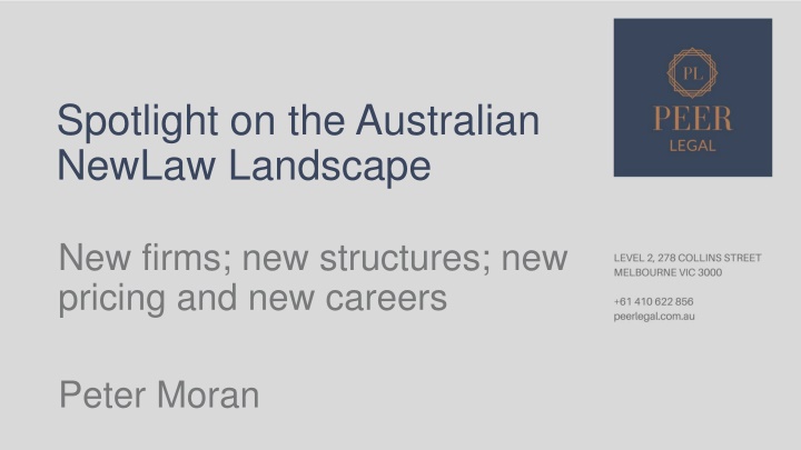 spotlight on the australian newlaw landscape