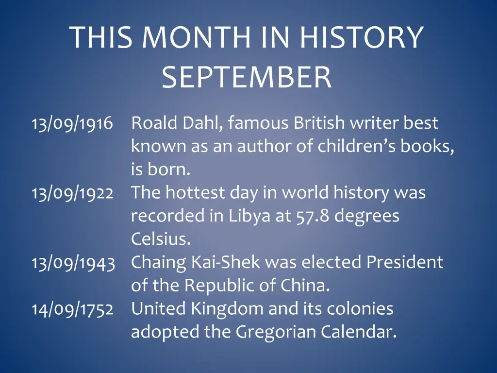 this month in history september 17