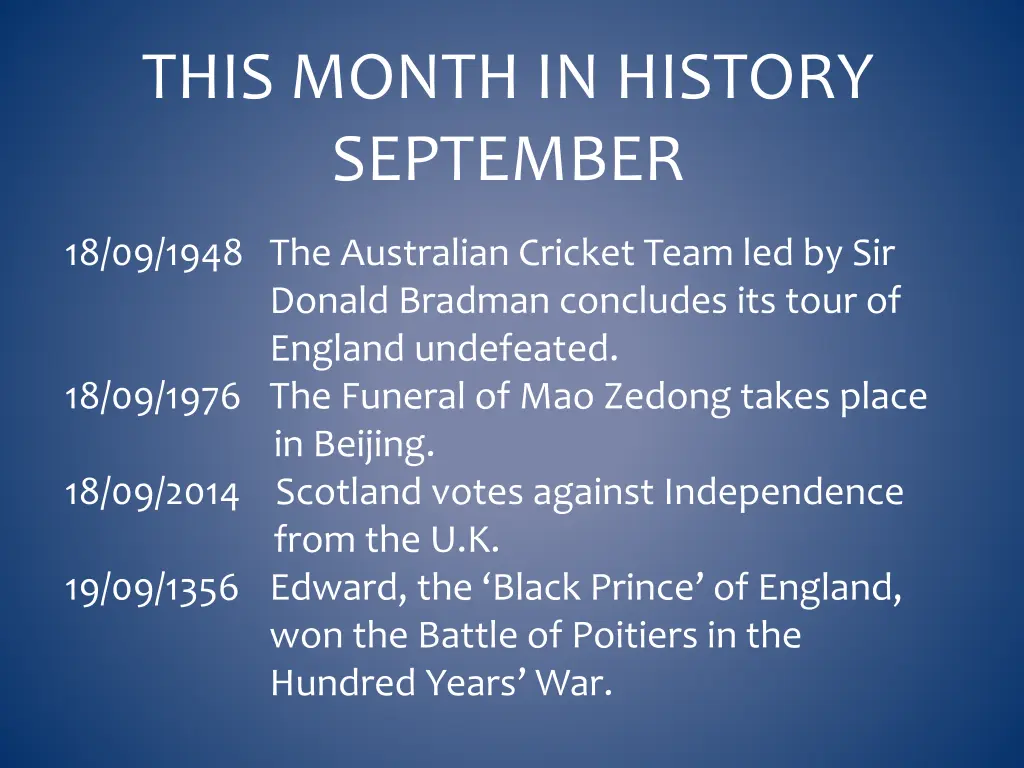 this month in history september 21