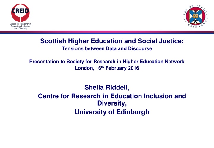 scottish higher education and social justice