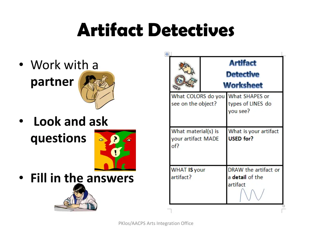 artifact detectives