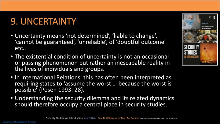 9 uncertainty 9 uncertainty