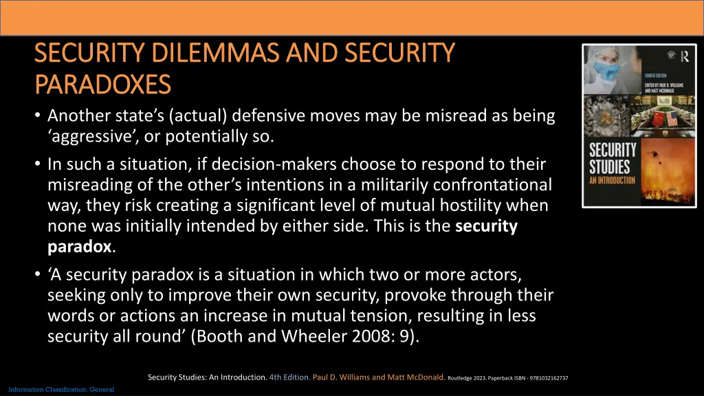 security dilemmas and security security dilemmas 1