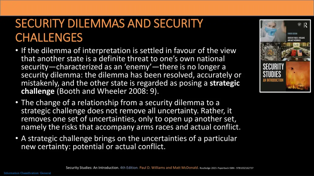 security dilemmas and security security dilemmas