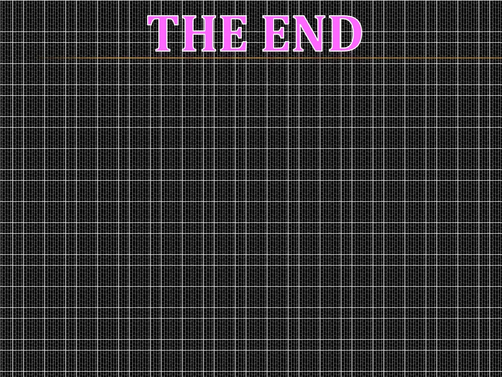 the end