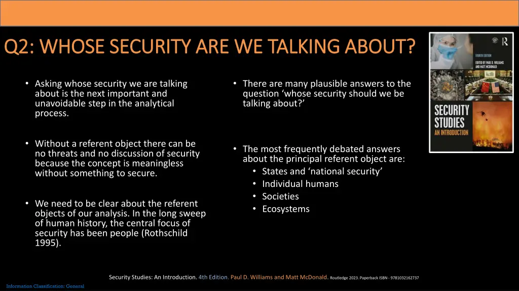 q2 whose security are we talking about q2 whose