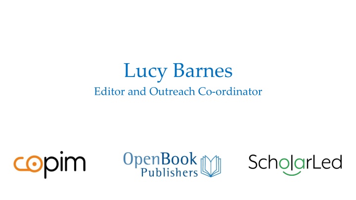 lucy barnes editor and outreach co ordinator