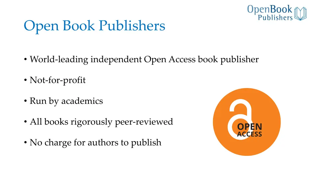 open book publishers