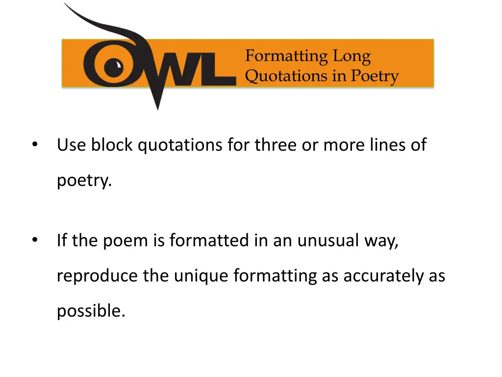 formatting long quotations in poetry