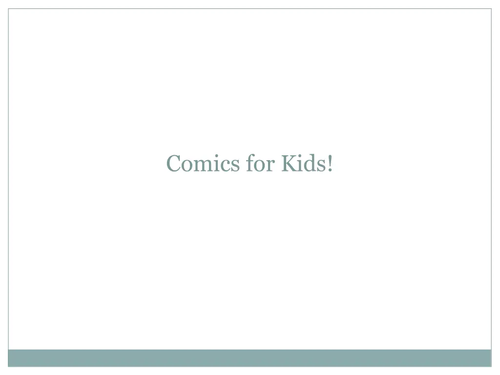 comics for kids