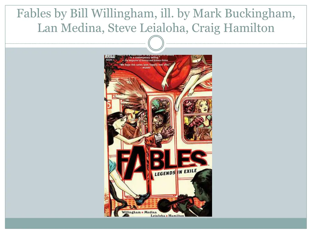 fables by bill willingham ill by mark buckingham