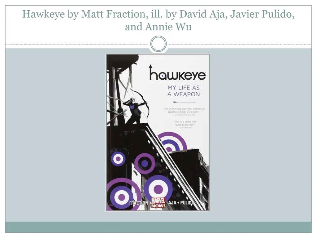 hawkeye by matt fraction ill by david aja javier