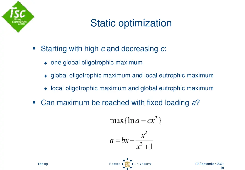 static optimization