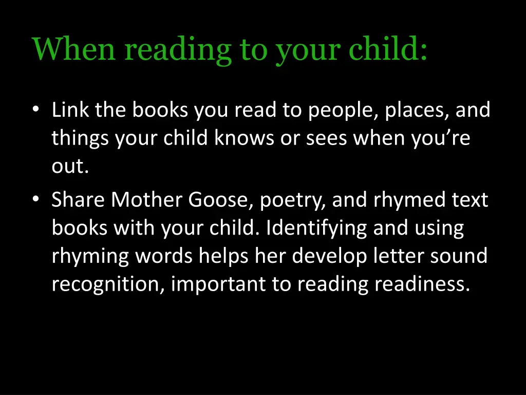 when reading to your child 1