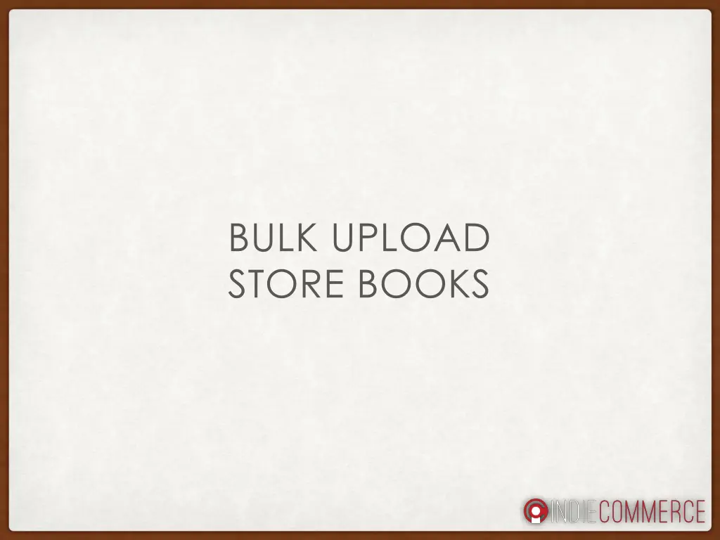 bulk upload store books