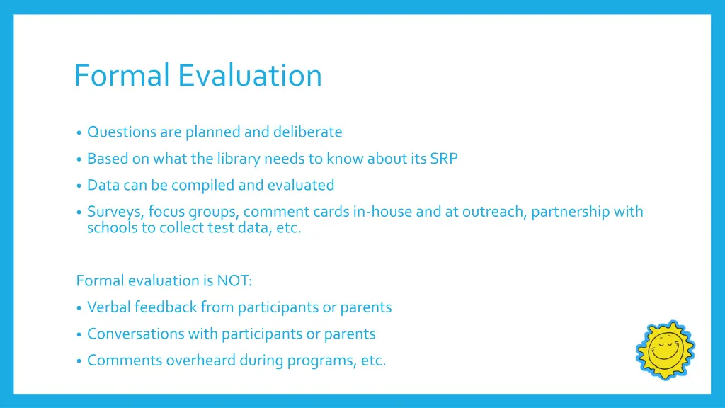 formal evaluation 1