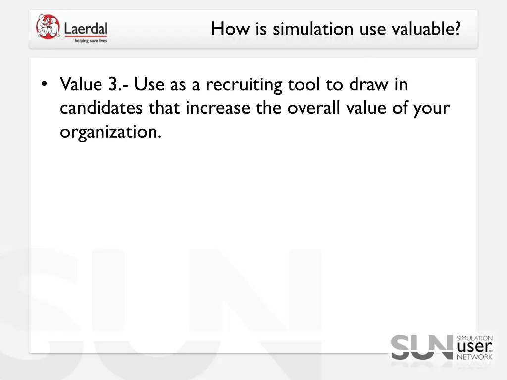 how is simulation use valuable 2