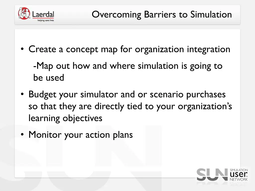 overcoming barriers to simulation 1