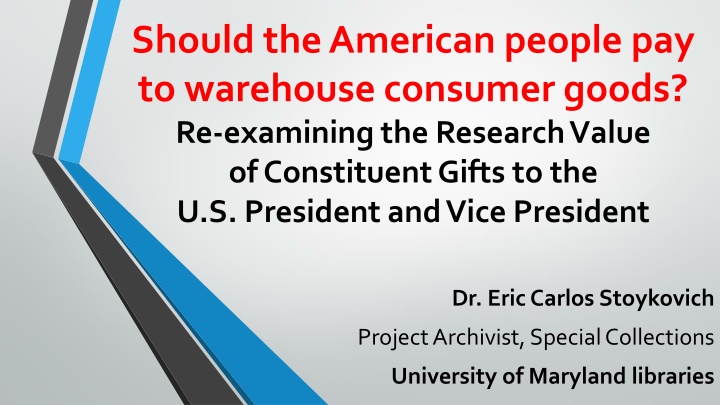 should the american people pay to warehouse