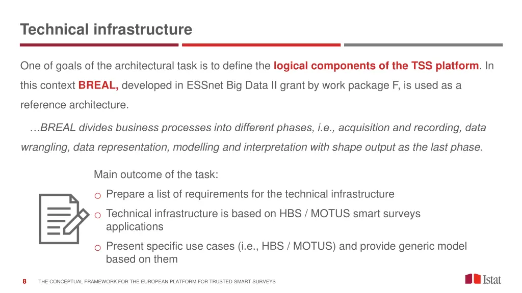 technical infrastructure