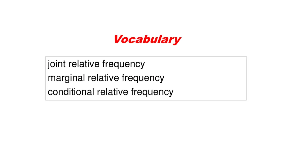 vocabulary