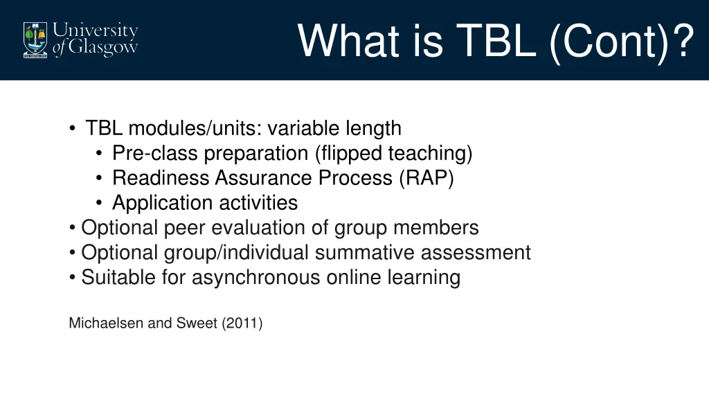 what is tbl cont