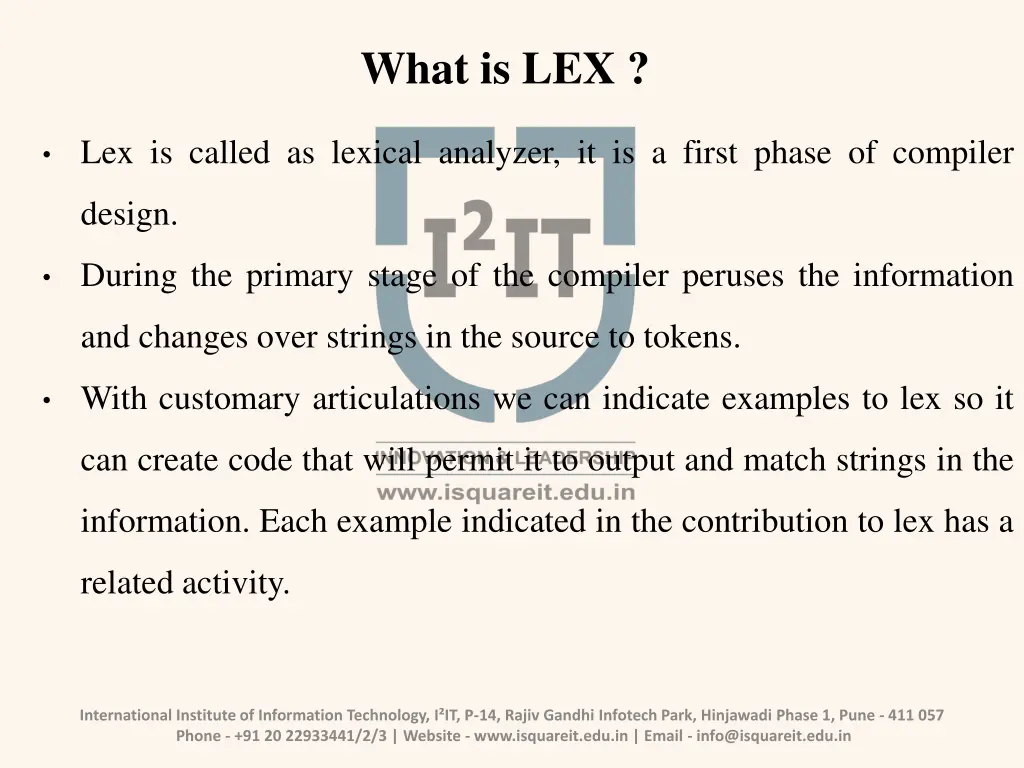 what is lex