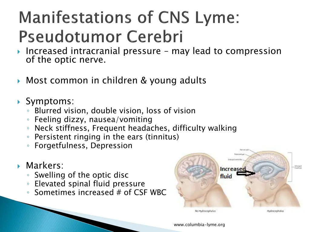 increased intracranial pressure may lead