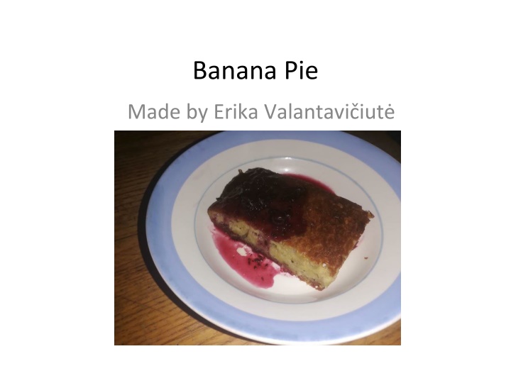 banana pie