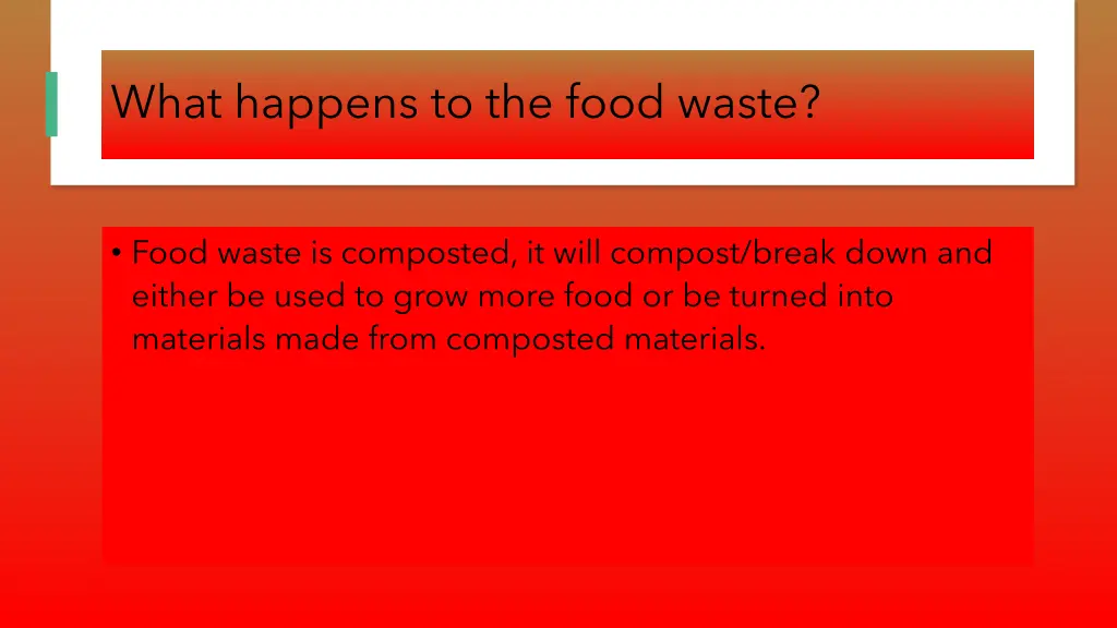 what happens to the food waste