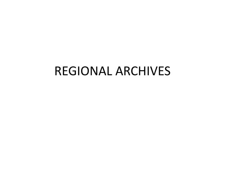 regional archives