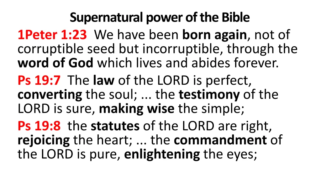 supernatural power of the bible 1peter