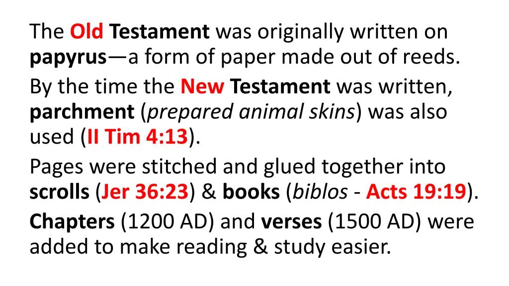 the old testament was originally written