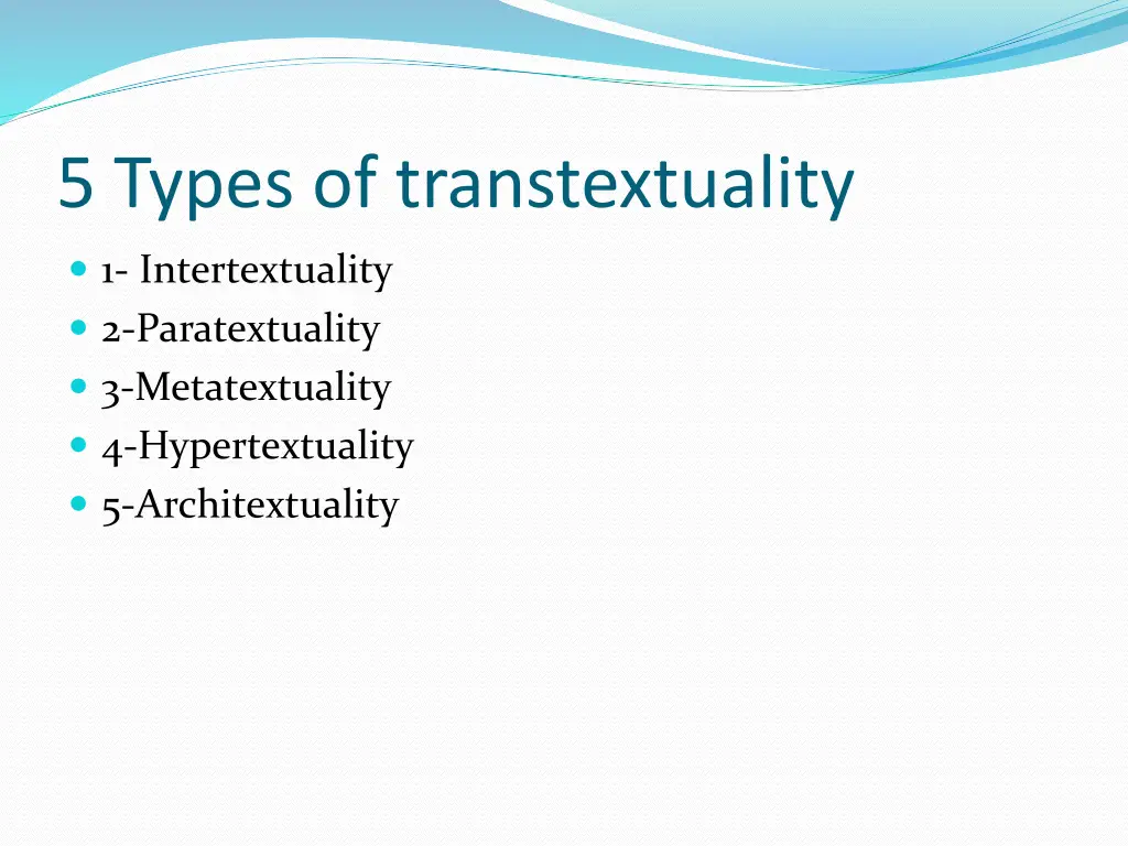 5 types of transtextuality