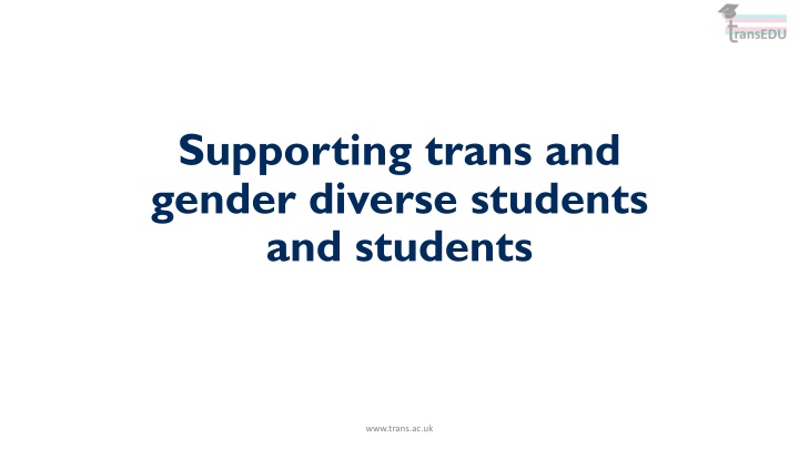 supporting trans and gender diverse students