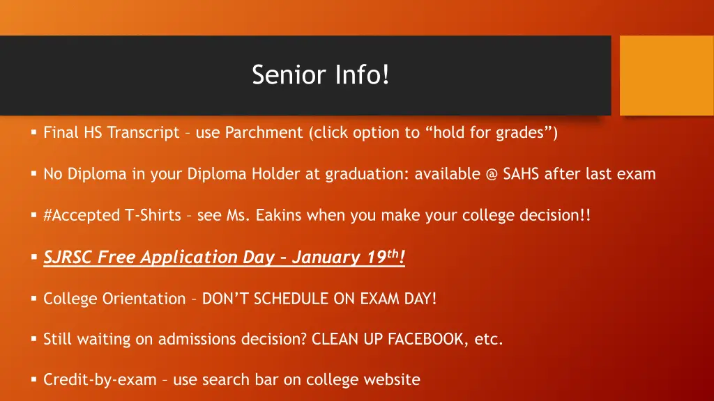 senior info