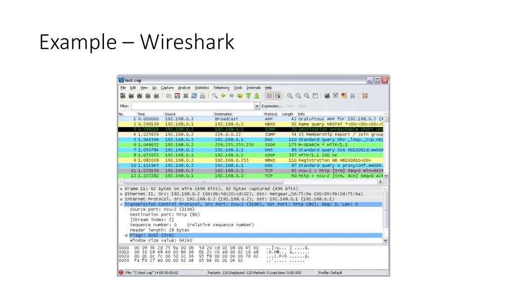 example wireshark