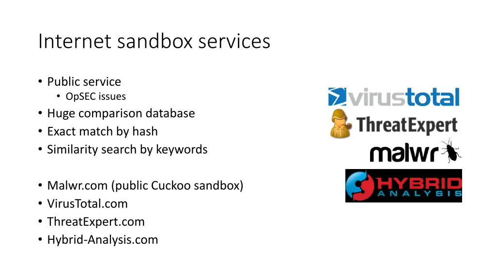 internet sandbox services