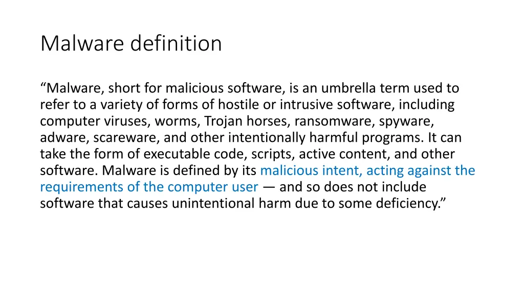 malware definition