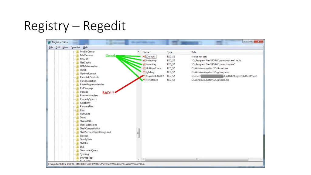 registry regedit