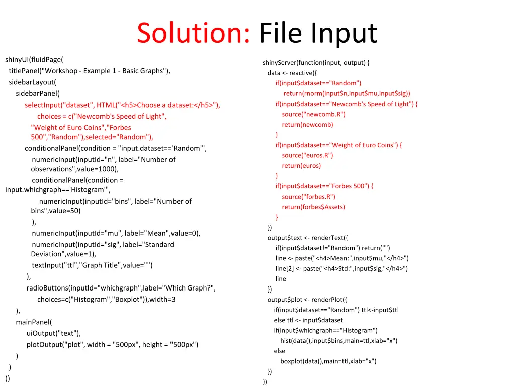 solution file input