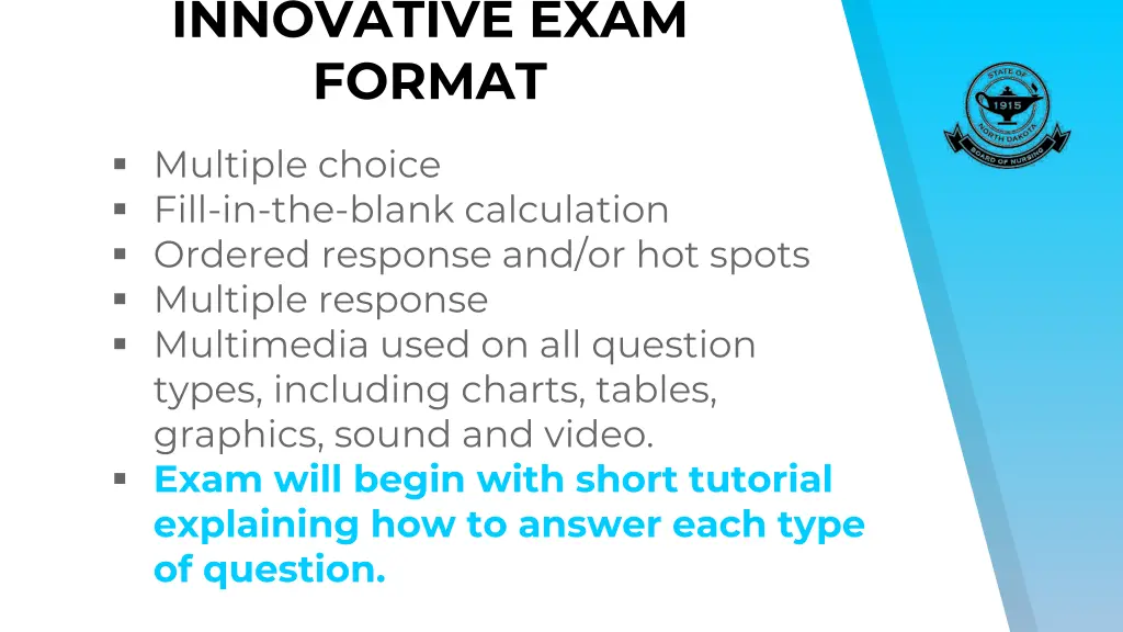 innovative exam format