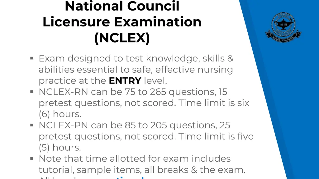 national council licensure examination nclex 1