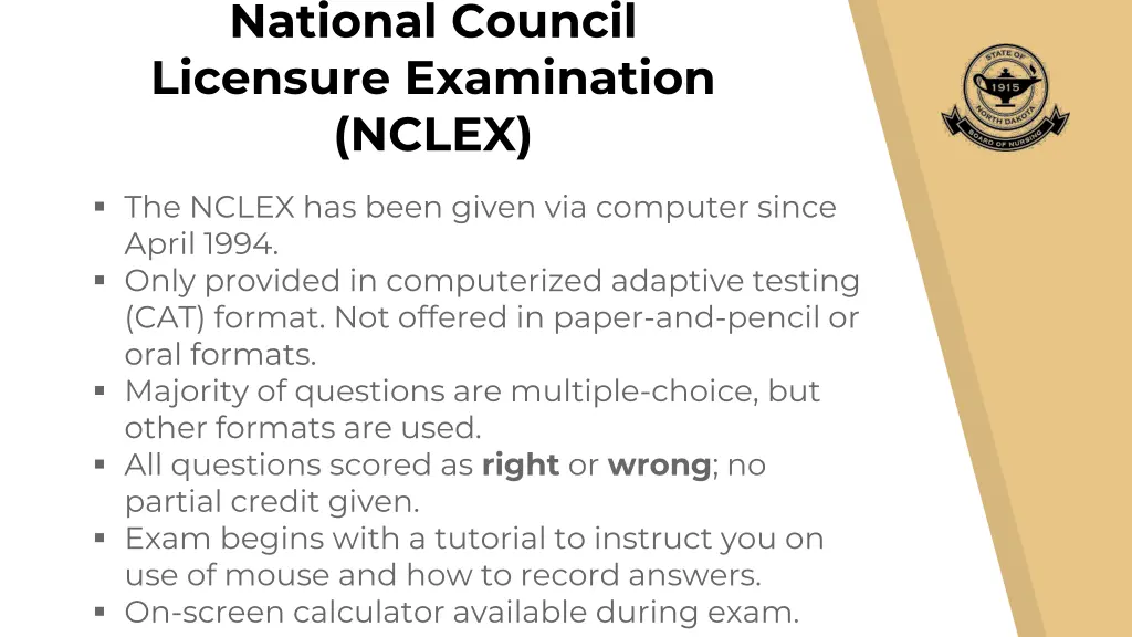 national council licensure examination nclex